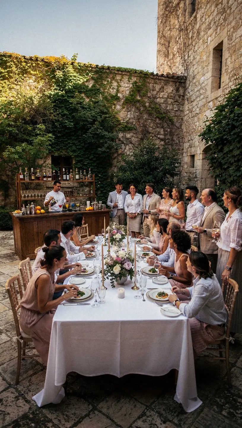 GroГџer Festsaal der Burg, ideal fГјr Veranstaltungen, mit hohen Decken und kunstvollen Details.